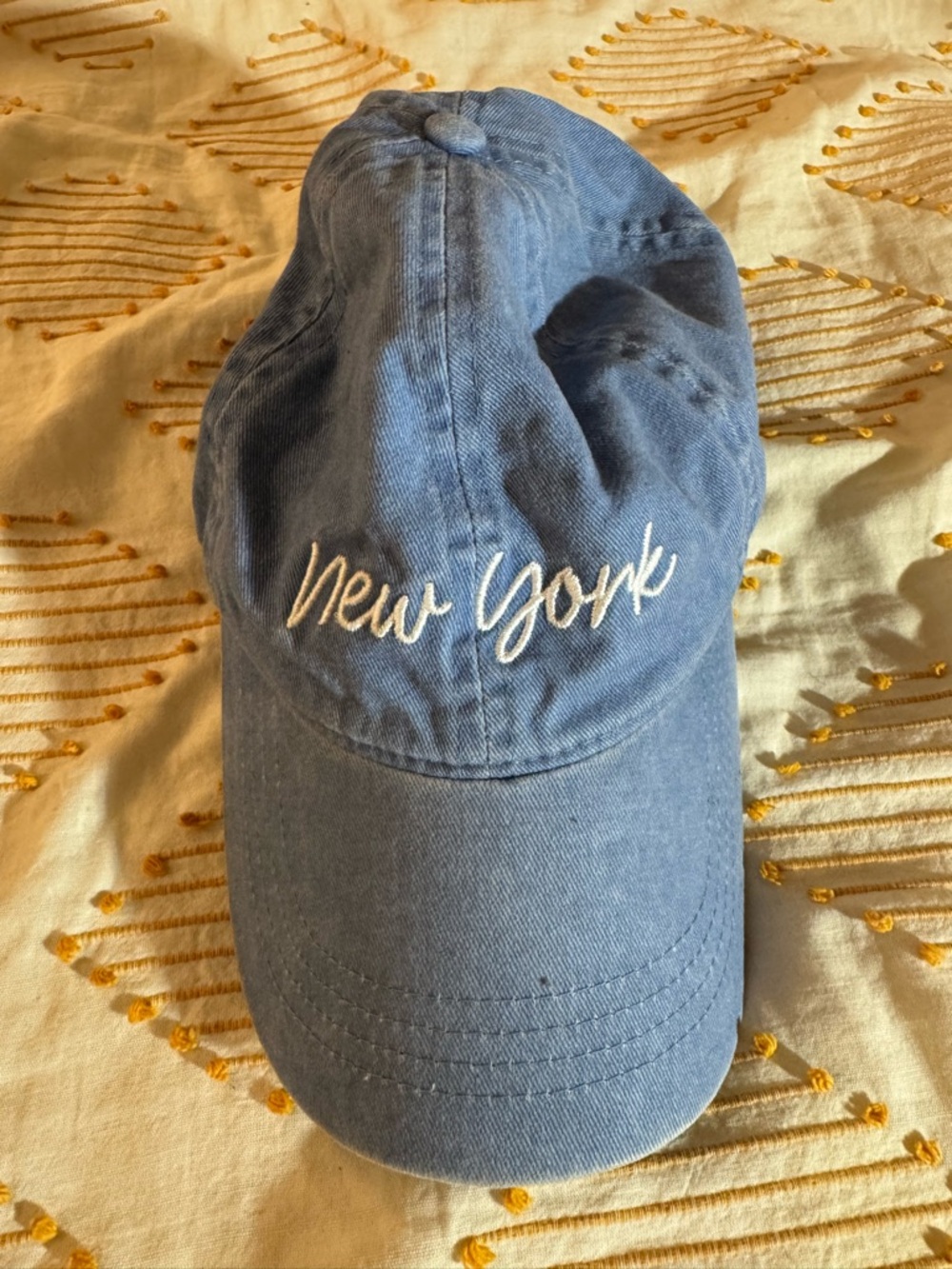 David and Young Light Blue 'New York' Baseball Cap